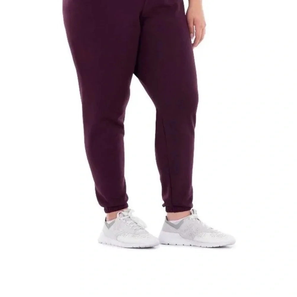 Terra Sky Plum Purple Jogger Set, 3x (24w-26w) - Picture 5 of 7